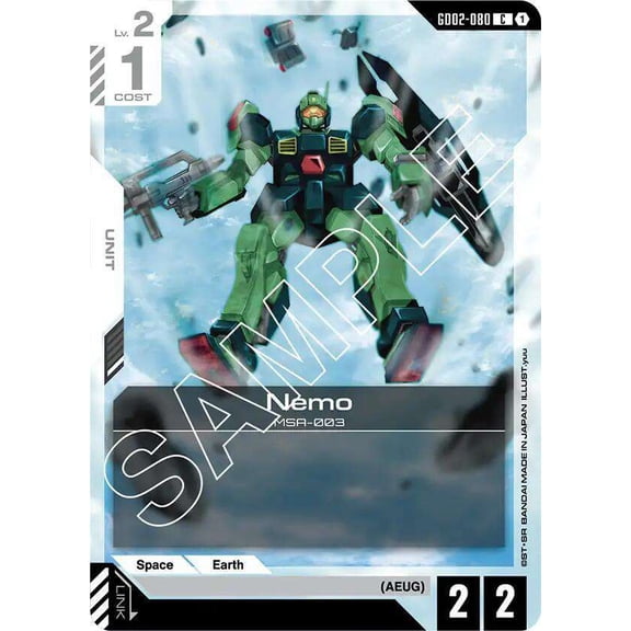 Gundam Dual Impact Common Nemo GD02-080