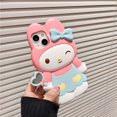 thumbnail image 1 of Funda de teléfono móvil de dibujos animados Kawaii Sanrio Hellokittyed Kuromi My Melody, Linda belleza de moda, funda protectora de silicona anticaída, 1 of 4