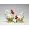thumbnail image 3 of Black and White Ceramic Rooster Salt and Pepper Shakers, 3 of 3