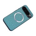 thumbnail image 5 of Case Compatible with Google Pixel 9 Pro XL, Plain Fabric Back TPU Frame Magsafe Ultra Slim Lightweight Shockproof Anti-Falling Protective Thin Back Cover for Google Pixel 9 Pro XL, Green, 5 of 9