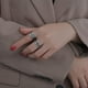thumbnail image 5 of De Anillos De Acero Inoxidable Para Hombres Y Mujeres, Anillos Anchos Vintage, Anillo De Amistad De Compromiso, Anillos Con Anillos De Cadena, Anillos Giratorios 6 Uds Advancent AP007349-04, 5 of 6