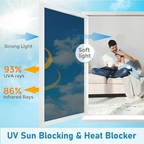 One Way Window Privacy Film See Out Not in Heat Blocker Window Tinting Film for Home Reflective Sun Blocking Window Tint Non-Adhesive Static Cling Glass Door Window Covering (17.5 x 78.7 Inch)