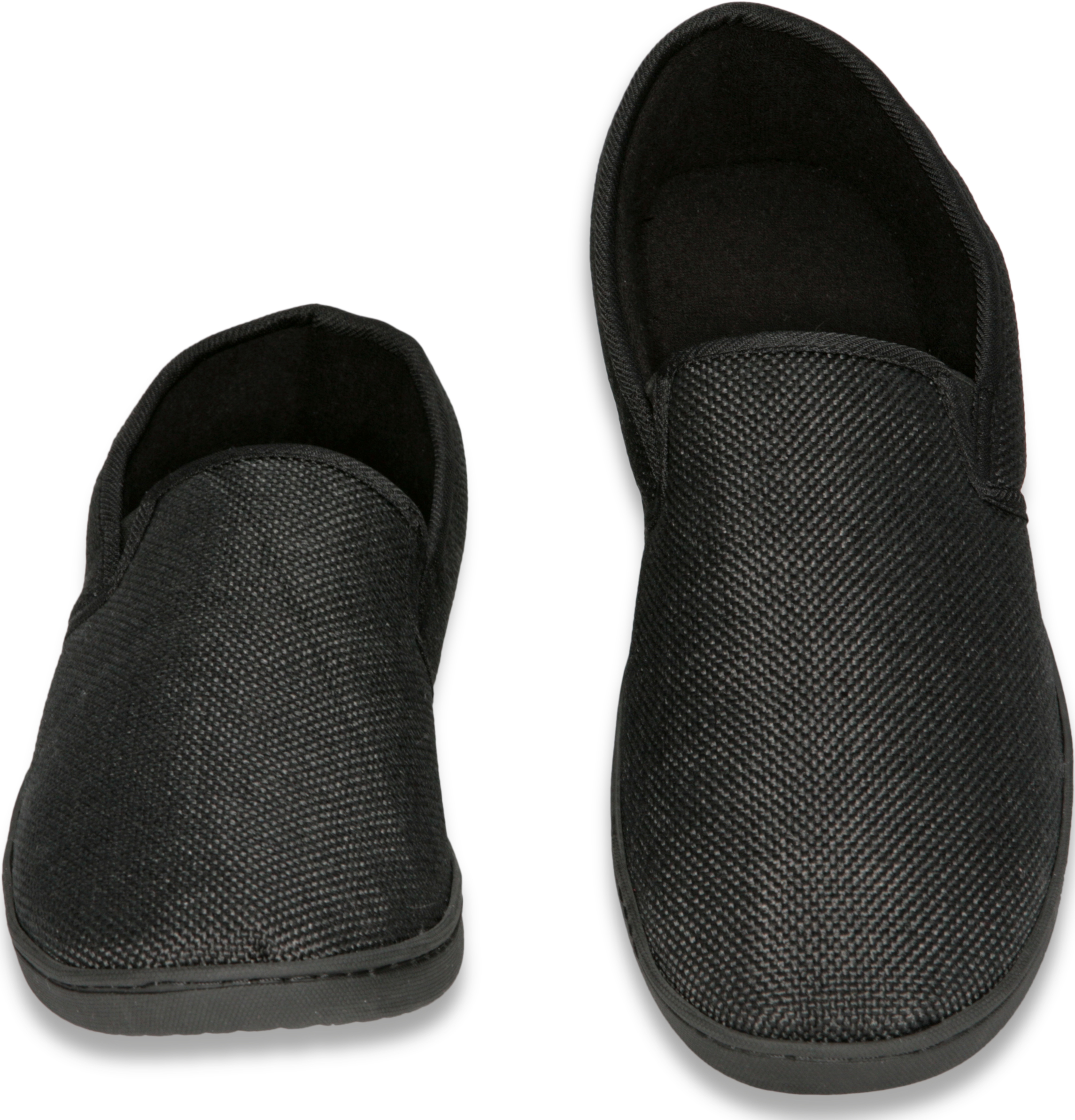 Deluxe Comfort Men's Memory Foam Slipper, Size 11-12 - Suede Vamp Checkered Lining - Memory Foam Insole - Strong TPR Outsole - Mens Slippers, Black - image 3 of 5