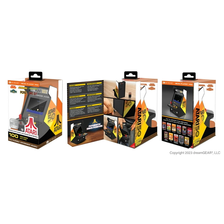 My Arcade Atari Micro Player Pro - Classic Retro Console with 100