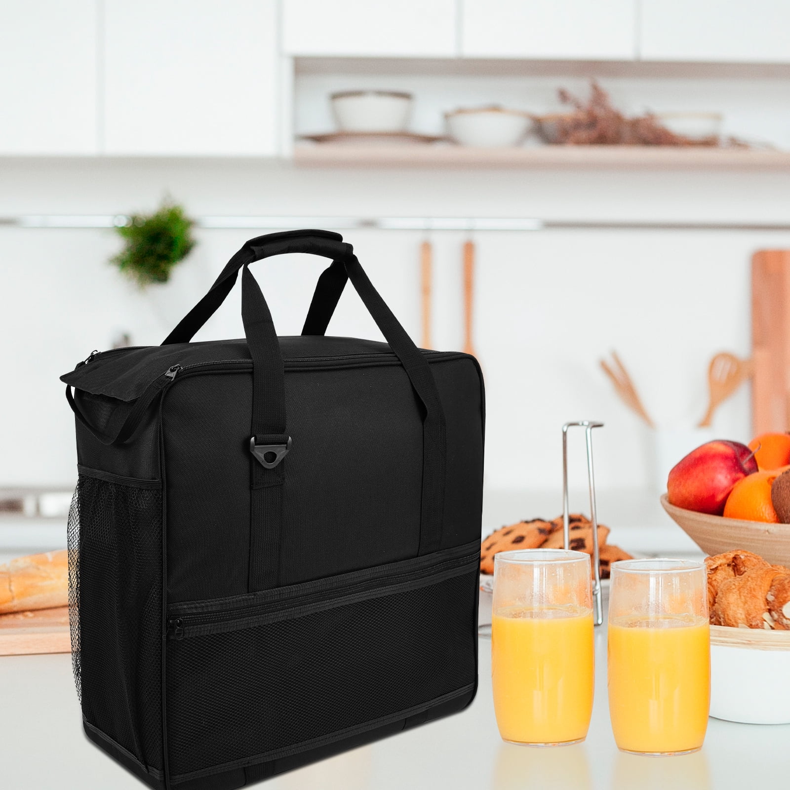 Machine Carrying Case Compatible with Ninja FS301 FS300 Portable Slushie Machine Travel Bag with Accessory Pocket Adjustable Shoulder Strap Front Opening Design