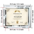 thumbnail image 2 of Petaflop Marcos De Fotos De 8,5 X 11, Cristal De 8,5 X 11, Marco De Mesa, 2 Unidades, Transparente, 2 of 5