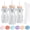 Creamsicle Peach, variant on The 730 Project Honey Bear Straw Cup for Toddlers, Baby Bottle Therapy Training Set, 8 oz, Purple, 3 Pack