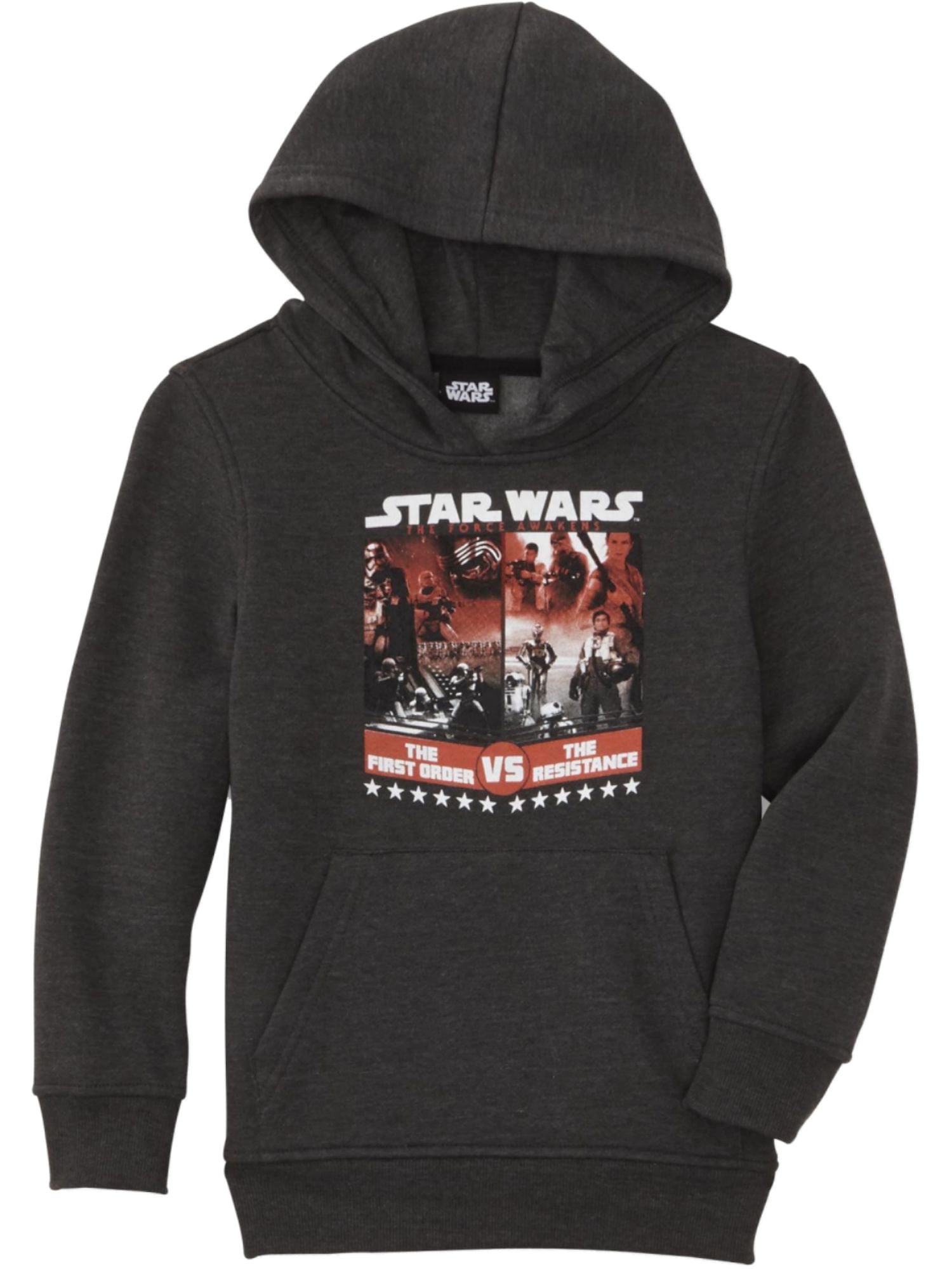 Boys Gray Star Wars The Force Awakens Pullover Hoodie Sweatshirt ...