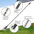 thumbnail image 3 of Manual Lawn Edger with Rotary Wheel, Grass Trimmer Shear for Garden and Sidewalk Edging Tool, 3 of 5