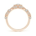thumbnail image 2 of ANGARA Natural Diamond Anniversary Ring with Paisley Motifs in 14K Rose Gold for Women (Size-2.9mm| Color-H| Clarity-SI2) | April Birthstone, Anniversary Jewelry Gift for Women | Natural Diamond Ring, 2 of 9
