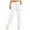 White, variant on GEWSEY Women's Wide Leg Sweatpants Fleece Lined Baggy Straight Leg Lounge Pants Fall Outfits Athletic Joggers with Pockets (Coffee, M)