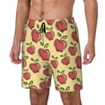 thumbnail image 2 of Uemuo Apple Pattern Mens Swim Trunks Quick Dry Board Shorts with Mesh Lining, Stretch Beach Shorts Quick Dry No-Chafing Board Shorts-Medium, 2 of 9