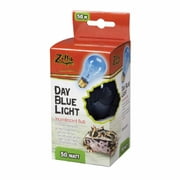 Zilla Incandescent Day Blue Light Bulb for Reptiles, 50 Watt