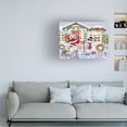 thumbnail image 2 of Canvas Wall Art - ALI INNIS 'Santa on the Steps' Wall Art for Living Room, Bedroom, or Office Décor by Trademark Fine Art - 32 x 24 Inches, 2 of 4
