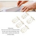thumbnail image 3 of Yazoeia 100 Pcs Gold Paper Clips, Small Paper Clips, Cute Shaped Mini Paperclips, Stainless Steel Multifunction Metal Paper Clips with Storage Box for Office School Home Desk Organizers, 3 of 9