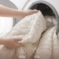thumbnail image 3 of U by Bedsure Tufted Boho Comforter Set Queen, Beige, 3 Pieces Farmhouse Shabby Chic Embroidery Bedding Set, Soft Jacquard Comforter for All Seasons, 3 of 11