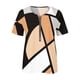 thumbnail image 4 of Blusa informal con cuello en V y manga corta con estampado de verano para mujer con estilo OAVQHLG3B Store  lin121212, 4 of 5