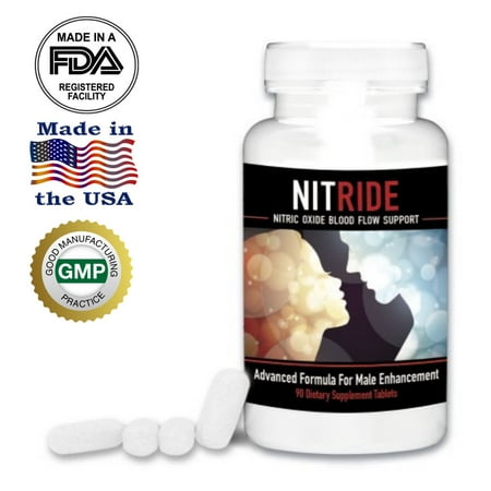 Nitride Premium Nitric Oxide Booster For Increased Blood Flow, Stamina, Stimulate Libido & Ability, Men, Push Beyond Former Limits Today (1