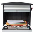 thumbnail image 3 of Gibraltar Mailboxes Mailsafe Medium Heavy Duty Locking Wall Mount Mailbox, Black, 3 of 4