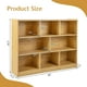 thumbnail image 3 of Songqin 8 Cube Bookcase, Freestanding 3-Tier Open Bookshelf, Modern Storage Display Cabinet, Wood Cube Storage Organizer for Living Room, Kid’s Room, Burlywood, 3 of 18