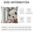 thumbnail image 5 of Spring Throw Pillow Covers Set of  Easter Pillow Covers Cute Bunny Pink Easter Cushion Case for Sofa Couch Bed, 5 of 5