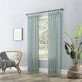 thumbnail image 5 of No. 918 Ceri Linen Texture Jute Tabs Semi-Sheer Tab Top Curtain Panel, 5 of 5