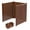 Red Brown, variant on Adjustable Air Conditioner Fence, Light Brown Weatherproof Wood, 3-Panel Metal Post System, Pool Equipment Barrier, Garden Privacy Partition, Patio Enclosure Cover, Yard Shield