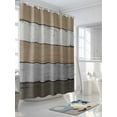 thumbnail image 3 of Farmhouse Rustic Wood Texture Shower Curtain, Brown Gray Bathroom Decor Curtains Set with Hooks, Waterproof Fabric Home Accessories， Stall 36 X 72 Inch, 3 of 6