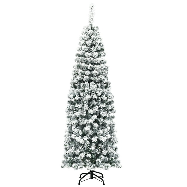 Costway 1,8m Árbol de Navidad No Iluminado con 500 Ramas Decoración para Casa Fácil de Montar