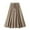 Khaki, variant on yillto Cotton Linen Skirts for Womens Elastic Waist Pleated Flowy Summer Beach Boho Loose Long Skirts