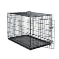 thumbnail image 2 of Max & Marlow Single-Door Dog Crate, Foldable Metal Wire Kennel, Portable, Tray and Divider Included, 36" x 22" x 24.5", 2 of 7