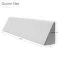 thumbnail image 2 of Bed Wedge Gap Filler, Modern Stylish Memory Foam Wedge Pillow Headboard Pillow - Queen Size Bed, 2 of 6