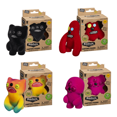 Fuggler Farting Figures, 4 Styles to Collect, Funny Ugly Monster Toy (1 Farting Fuggler; Styles May Vary)