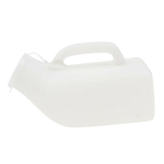 Kmxyo 1000 ML Male Urinal with Lid Reusable Plastic Men Elderly Urinal Accessories