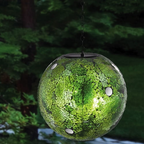 Evergreen Flag & Garden Hanging Solar Gazing Globe