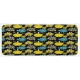 thumbnail image 1 of Floral Kitchen Mat, Jasmine Daisy Peony Spider Mum Spray Different Flower Types Bouquet, Plush Decorative Kitchen Mat with Non Slip Backing, 47" X 19", Charcoal Grey Yellow, by Ambesonne, 1 of 1