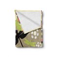 thumbnail image 2 of Dragonfly Soft Flannel Fleece Throw Blanket, Floral Pattern with Abstract Daisies Nature Wildlife Inspired Colorful Print, Cozy Plush for Indoor and Outdoor Use, 50" x 60", Multicolor, by Ambesonne, 2 of 6