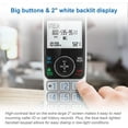 thumbnail image 5 of VS112-2 DECT 6.0 - Teléfono inalámbrico Bluetooth 2 para el hogar con conttadora, Bloqueo de Llamadas, identificación de Llamadas, intercomunicador y conexión a la celda (Plateado y Negro), 5 of 5