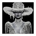 thumbnail image 2 of Linnome Art Diamond Painting Rhinestone Art Kit Graceful Female Figure Pattern Shiny Diamonds for Home Wall Decor C, 2 of 5