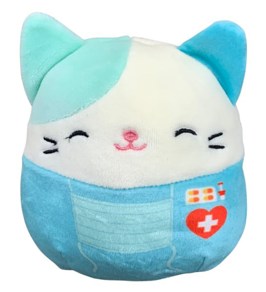 ☆NEW☆ 4.5" Mini squishmallow Heroes Cassie Cat Nurse Stuffed Plush 