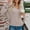 Beige, variant on Buigttklop Womens Loose V-Neck Pullover Sweaters Fall Knitted Long Sleeve Tops Dressy Casual Blouse Knitwear Jumpers