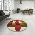 thumbnail image 4 of Ahgly Company Machine Washable Indoor Rectangle Transitional Tomato Red Area Rugs, 8' x 12', 4 of 7