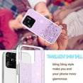 thumbnail image 4 of Compatible with Xiaomi Redmi 10C Case Glitter Clear Sparkly Cases Shockproof Xiaomi Redmi 10C Phone Case for Women Silicone Cute Slim Bling Protective Case (Purple), 4 of 14