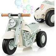 OLAKIDS Ride on Push Car, Foot-to-Floor Sliding Car for Toddlers Kids Motorcycle with Bubble Maker, Music, 3 Wheels Ride on Toys Gift for Boys Girls Aged 3-5 Years