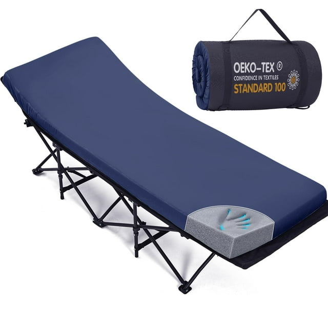 Colchón para Camilla de Camping CYMULA 191x76x5 cm Espuma Viscoelástica Antideslizante