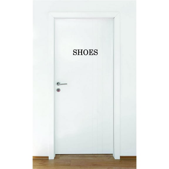 Decal - Peel & Stick Wall Sticker Shoes Teen Girls Fashion Wardrobe Bedroom Closet Quote Home Decor Picture Art 8 x 32 Inches