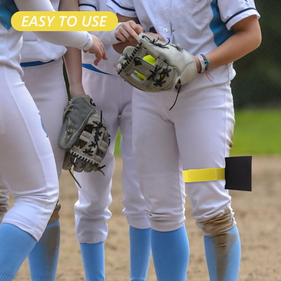 KONTONTY Replaceable Softball Pitcher Training Leg Strap for Beginners - Outdoor Practice Accessory to Improve Pitching Skills