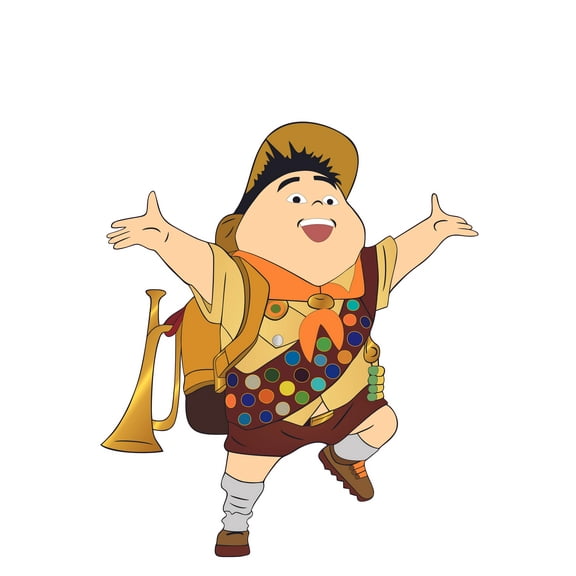 Vinyl Adhesive Carl The Young Explorer Decor Design Home Art Living Room Up Movie Vinyl Wall Decal - 20" x 22" Computer Animated Film Decal Kids Bedroom Nursery Removable Wall Decoration Sticker