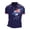Dark Blue, variant on Men's Australia Flag Print Polo Shirt with Tear Design – Patriotic Short Sleeve Button-Up Top for National Celebrations, Sports Events & Casual Wear – Comfortable Stretch Fit (S-XXXXXXL)
