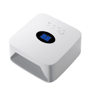 54W Wireless UV LED Nail Lamp Rechargeable Gel Nail Dryer with Dual USB Power Bank, Smart Sensor & LCD Display